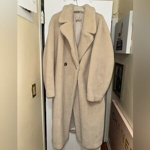 H&M Cream Teddy Jacket for Women